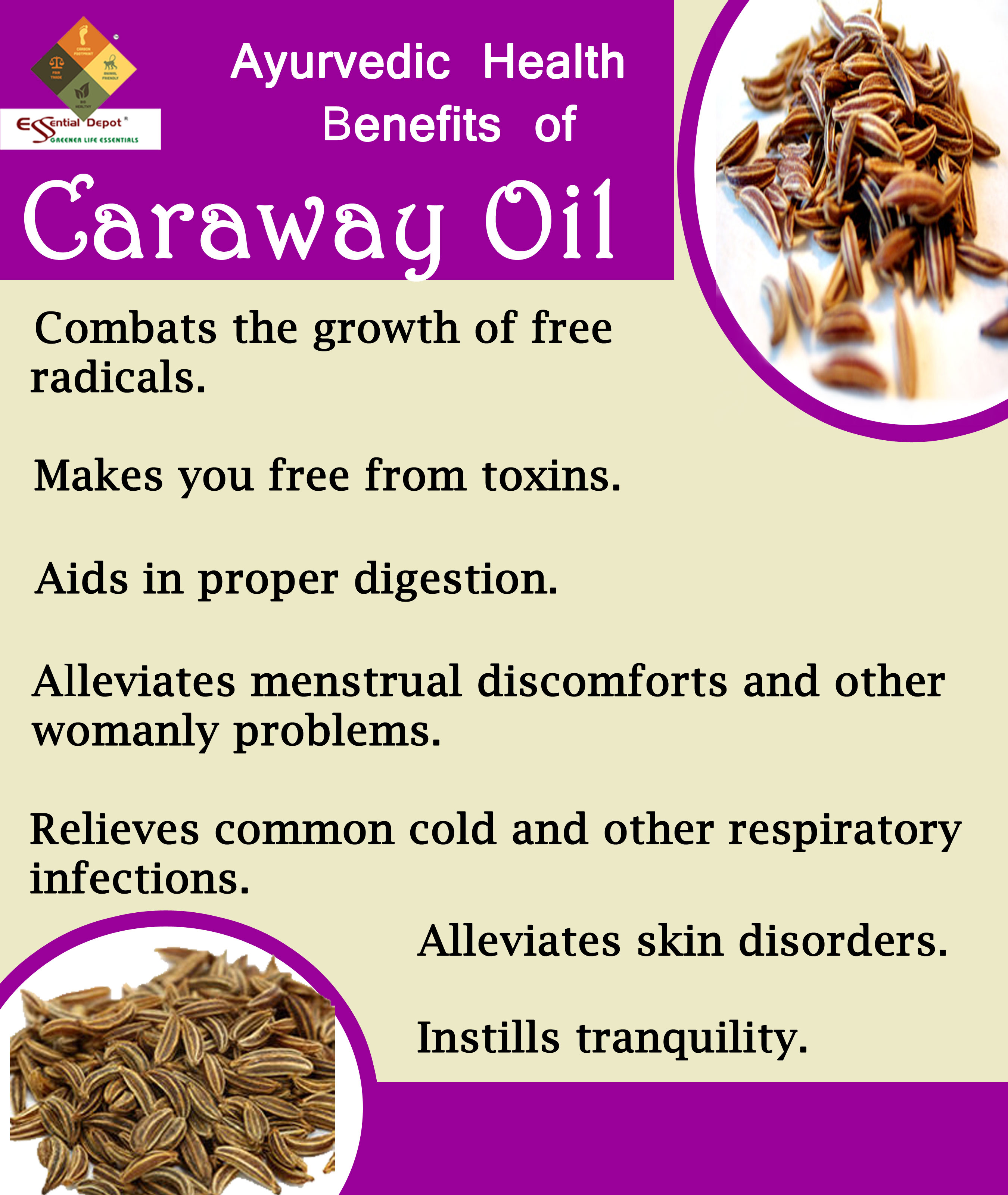 Chemical constituents of Caraway Oil Ayurvedic Oils