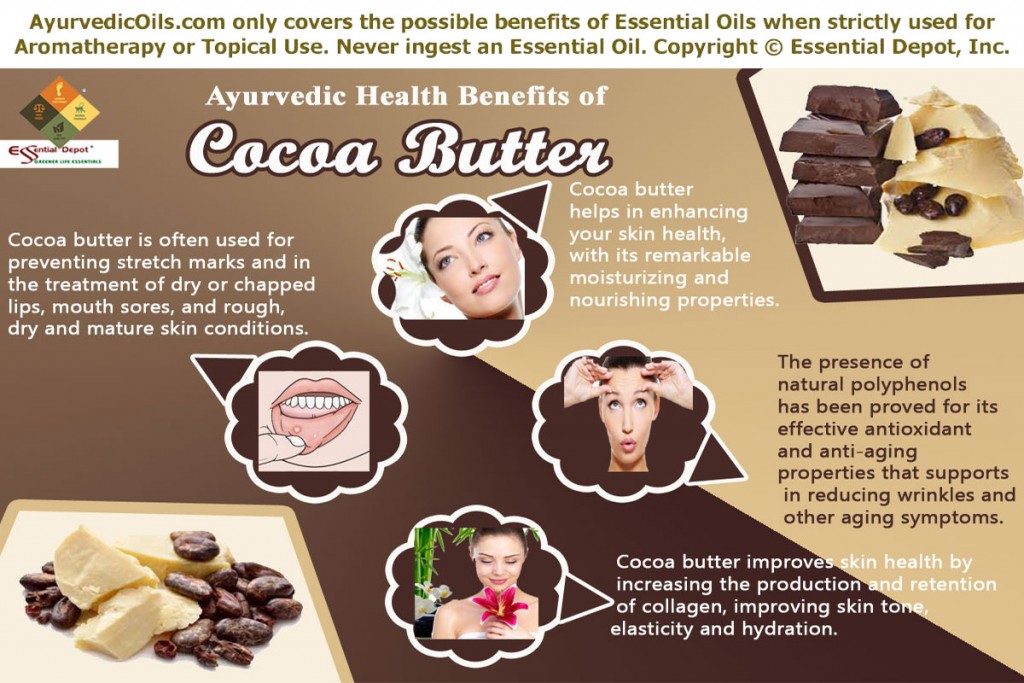 Health benefits of Cocoa butter Essential Oil